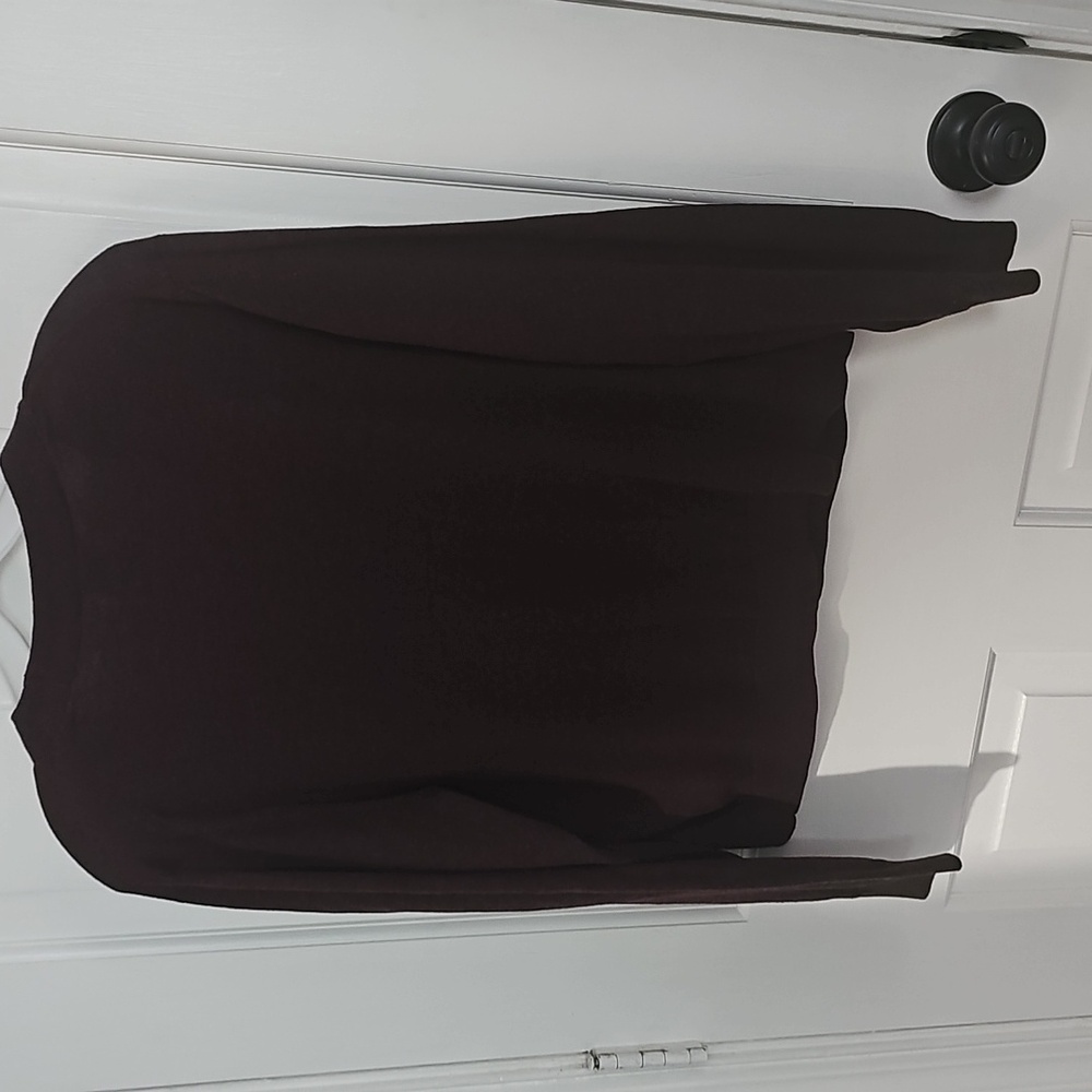 a new day Deep Plum V-Neck Button Cardigan - Picture 5 of 5